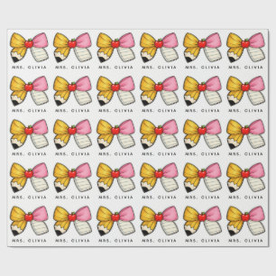 Personalized Teacher Appreciation Custom Teacher Wrapping Paper