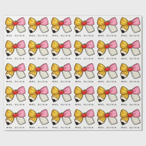 Personalized Teacher Appreciation | Custom Teacher Wrapping Paper