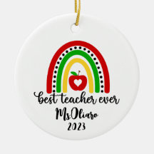 Personalized Teacher Appreciation Gift Rainbow