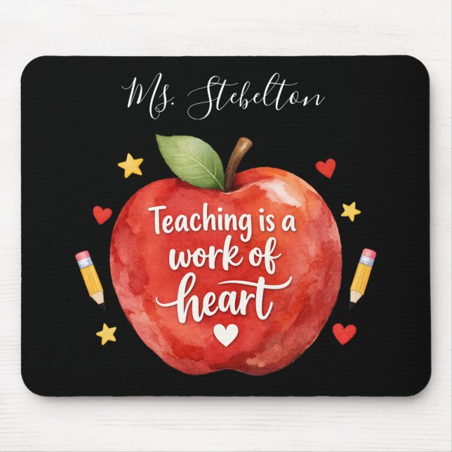 Personalized Teacher Appreciation Mouse Pad (Front)