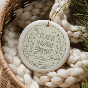 Personalized Teacher Appreciation Ornament