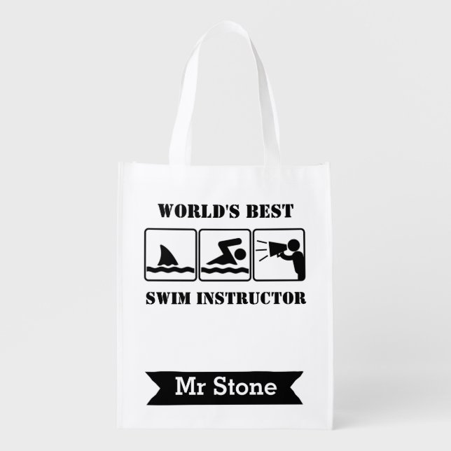 Personalized Teacher Bags (Swim Instructor) (Front)