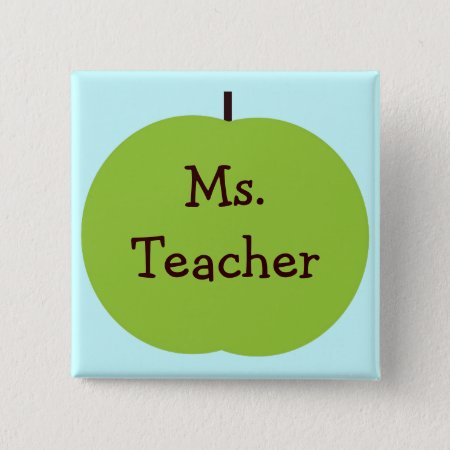 Personalized Teacher Button