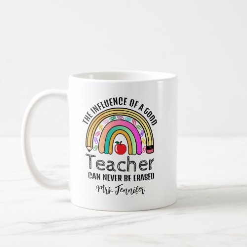 Personalized Teacher Can Never Be Erased Coffee Mug