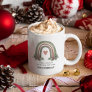 Personalized Teacher Christmas Rainbow Coffee Mug