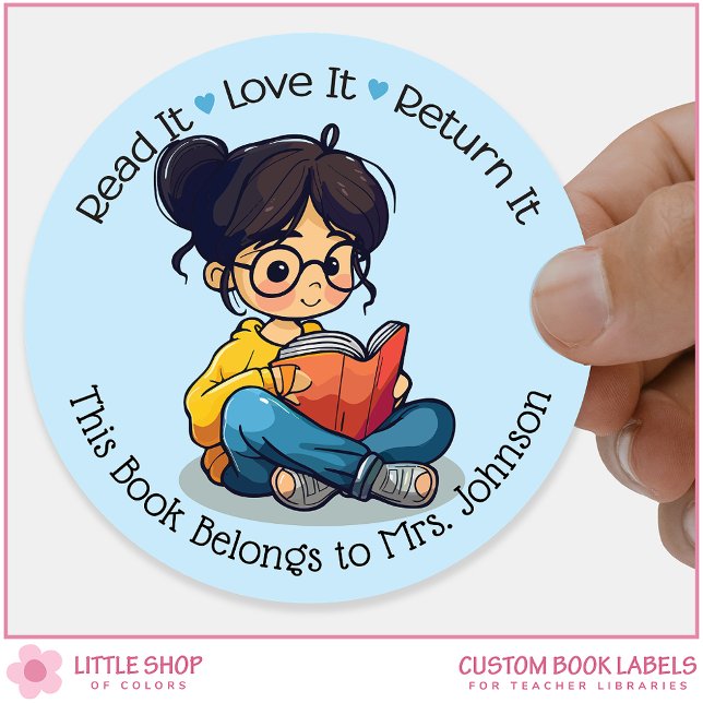 Personalized Teacher Classroom Library Book Labels (Creator Uploaded)
