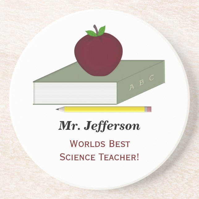 Personalized Teacher Coasters (Front)
