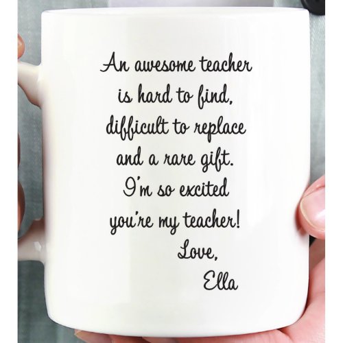 Personalized Teacher Coffee Mug