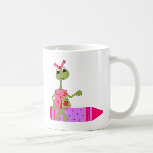 Personalized Teacher Coffee Mug-Crayons Coffee Mug (Right)