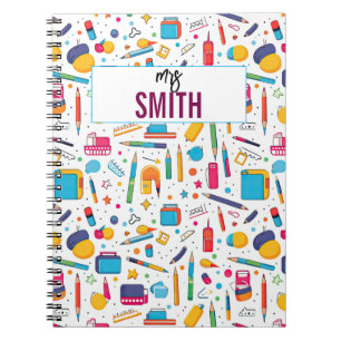Personalized Teacher – Custom Name Back to school Notebook