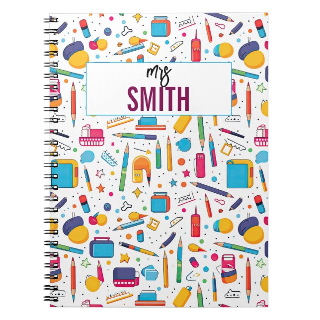 Personalized Teacher – Custom Name Back to school Notebook (Front)