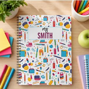 Personalized Teacher – Custom Name Back to school Notebook