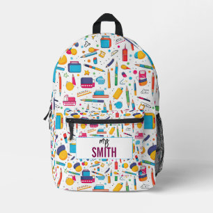 Personalized Teacher – Custom Name Back to school Printed Backpack
