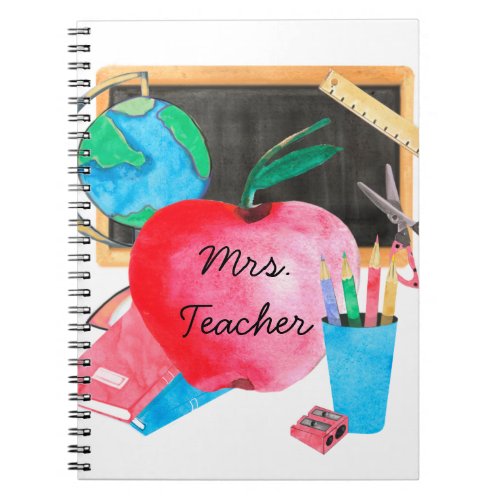 Personalized Teacher Custom School Notebook