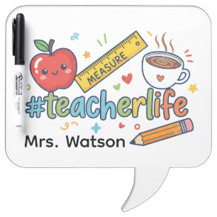 Personalized Teacher , Custom Teacher Appreciation Dry Erase Board
