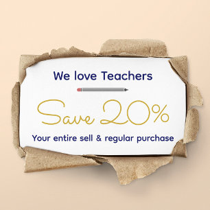 Personalized Teacher - Customized Gift Discount Card