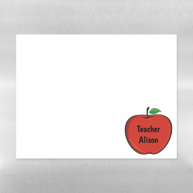 Personalized Teacher Dry Erase Magnetic Sheet (Horizontal)