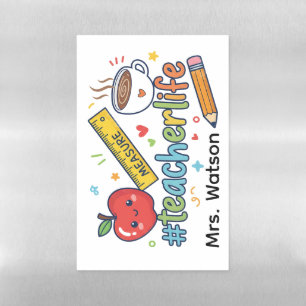 Personalized Teacher Eraser, Custom Teacher Apprec Magnetic Dry Erase Sheet