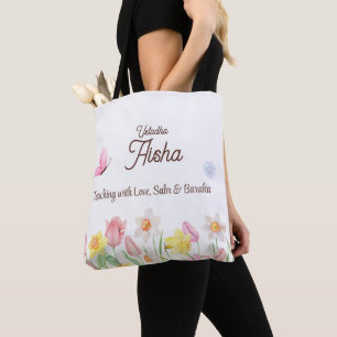 Personalized Teacher floral Tote Bag