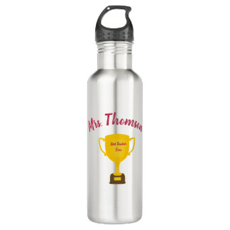 Personalized teacher gift, Best teacher ever Stainless Steel Water Bottle