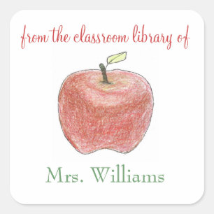 Personalized teacher gift bookplates