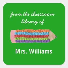 Personalized teacher gift bookplates