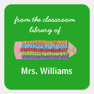 Personalized teacher gift bookplates
