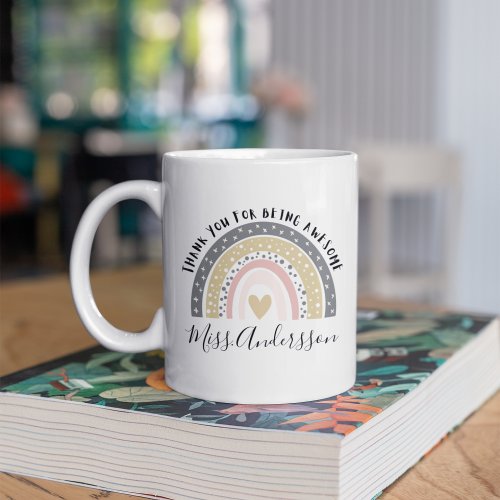 Personalized Teacher Gift Custom Teacher Gift Coffee Mug