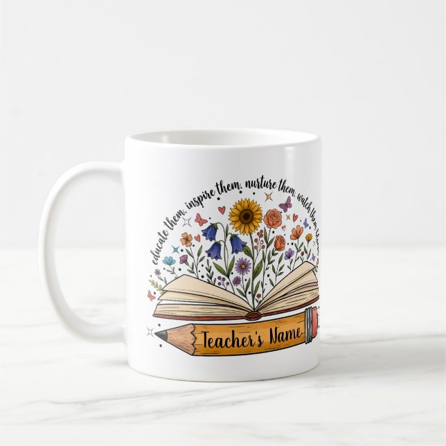 Personalized Teacher Gift Mug (Left)
