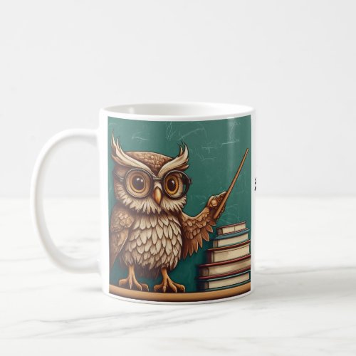 Personalized Teacher Gift Name Apple Coffee Mug