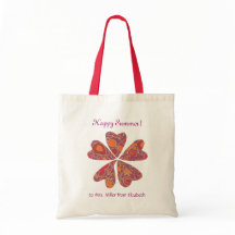 Personalized teacher gift tote