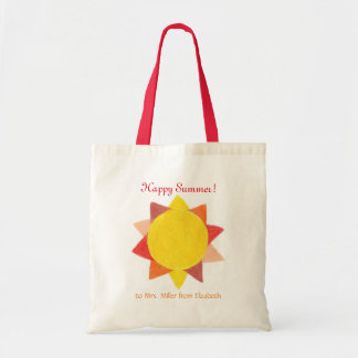 Personalized teacher gift tote bag