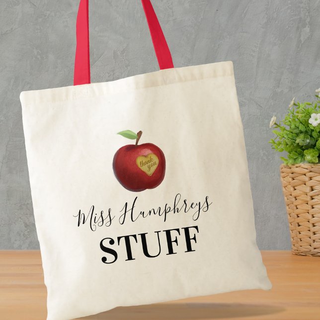 Personalized Teacher Gift Tote Bag (Creator Uploaded)