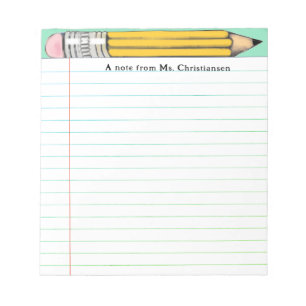 Personalized Teacher Gifts Notepad