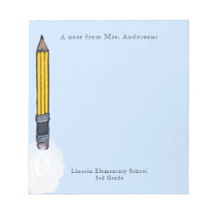 Personalized Teacher Gifts Notepad