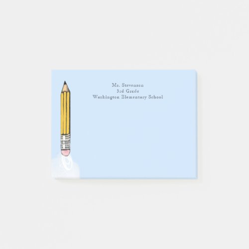 Personalized Teacher Gifts Post_it Notes