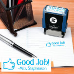 Personalized Teacher Good Job Thumbs Up Reward Self-inking Stamp