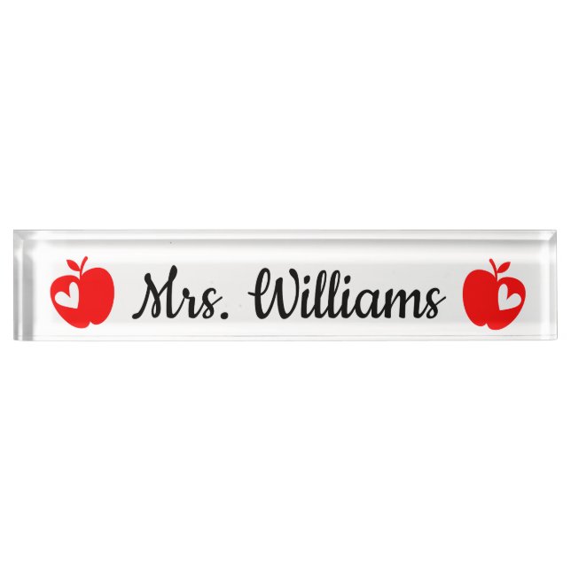 Personalized Teacher Graduation Gift New Grad Job Desk Name Plate (Front)