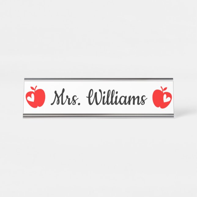 Personalized Teacher Graduation Gift New Graduate Desk Name Plate (Front)