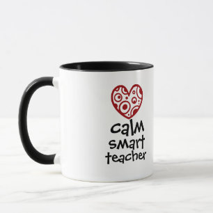 Personalized Teacher Heart Frame Appreciation Gift Mug