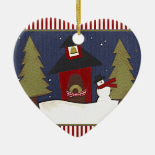 Personalized Teacher Holiday Gift Ceramic Ornament