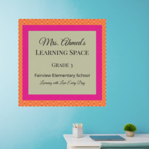 Personalized Teacher Learning Space Decal
