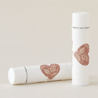 Personalized Teacher Lip Balm – Red Heart