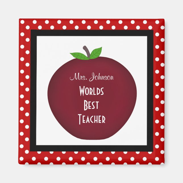 Personalized Teacher Magnet (Front)