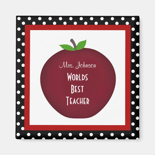 Personalized Teacher Magnet (Front)