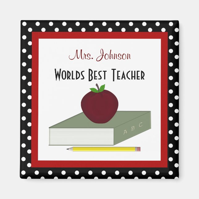 Personalized Teacher Magnet (Front)