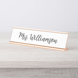 Personalized Teacher Manager Gift Office Decor Desk Name Plate