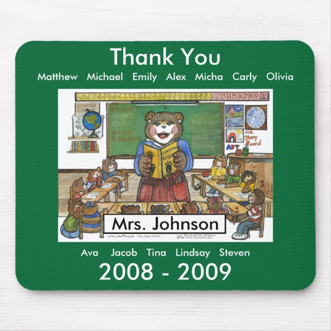 Personalized Teacher Mousepad (Front)