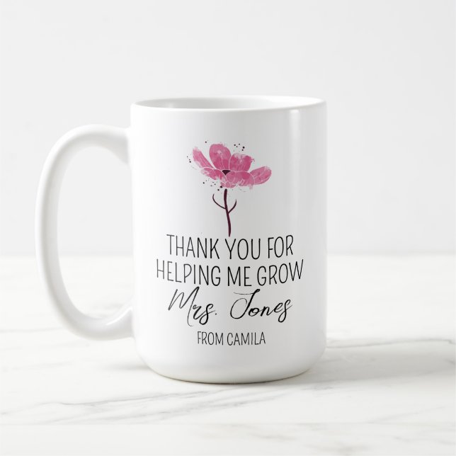 Personalized Teacher Mug Daycare Teacher Gift Idea (Left)