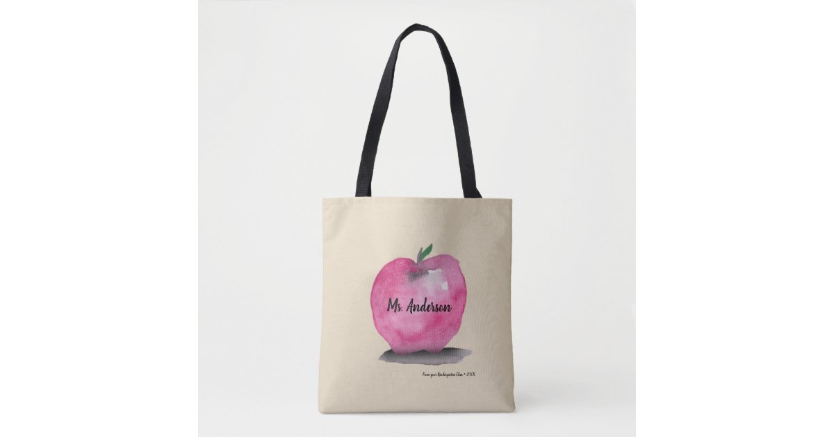 Personalized Teacher name, Apple, students Tote Bag | Zazzle